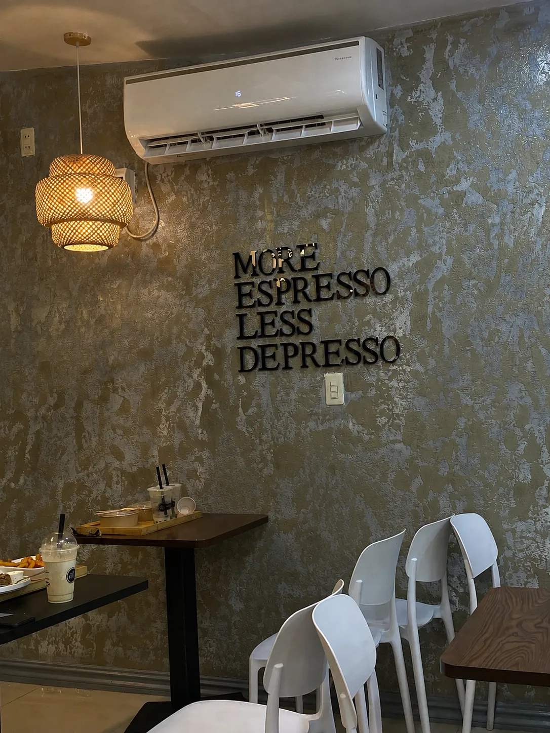 warm cafe interior